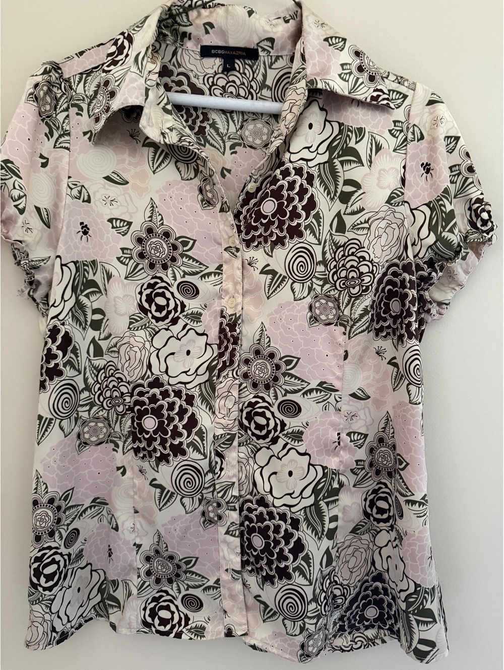 M/L BCBGMAXAZRIA silk blouse